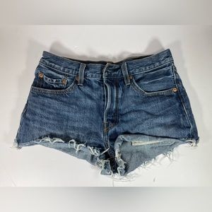 Levi’s 501 button fly cutoff denim shorts